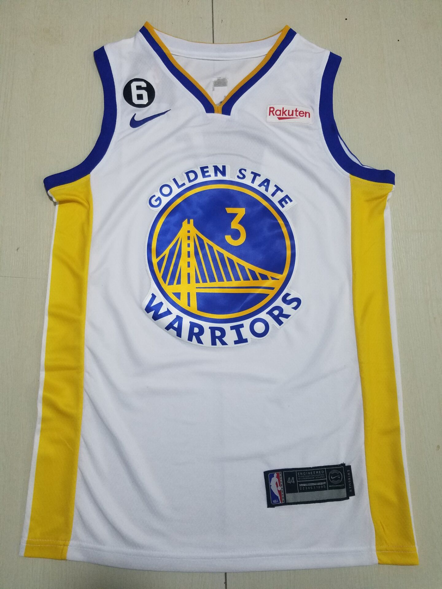 Men Golden State Warriors #3 Poole White Nike 2022 NBA Jersey->golden state warriors->NBA Jersey